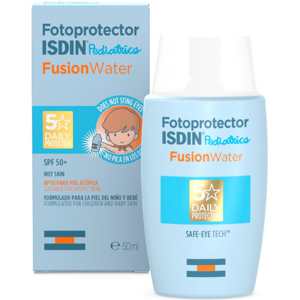 Back Image for Isdin Fotoprotector Pediatrics Fusion Water SPF50+ 50ml