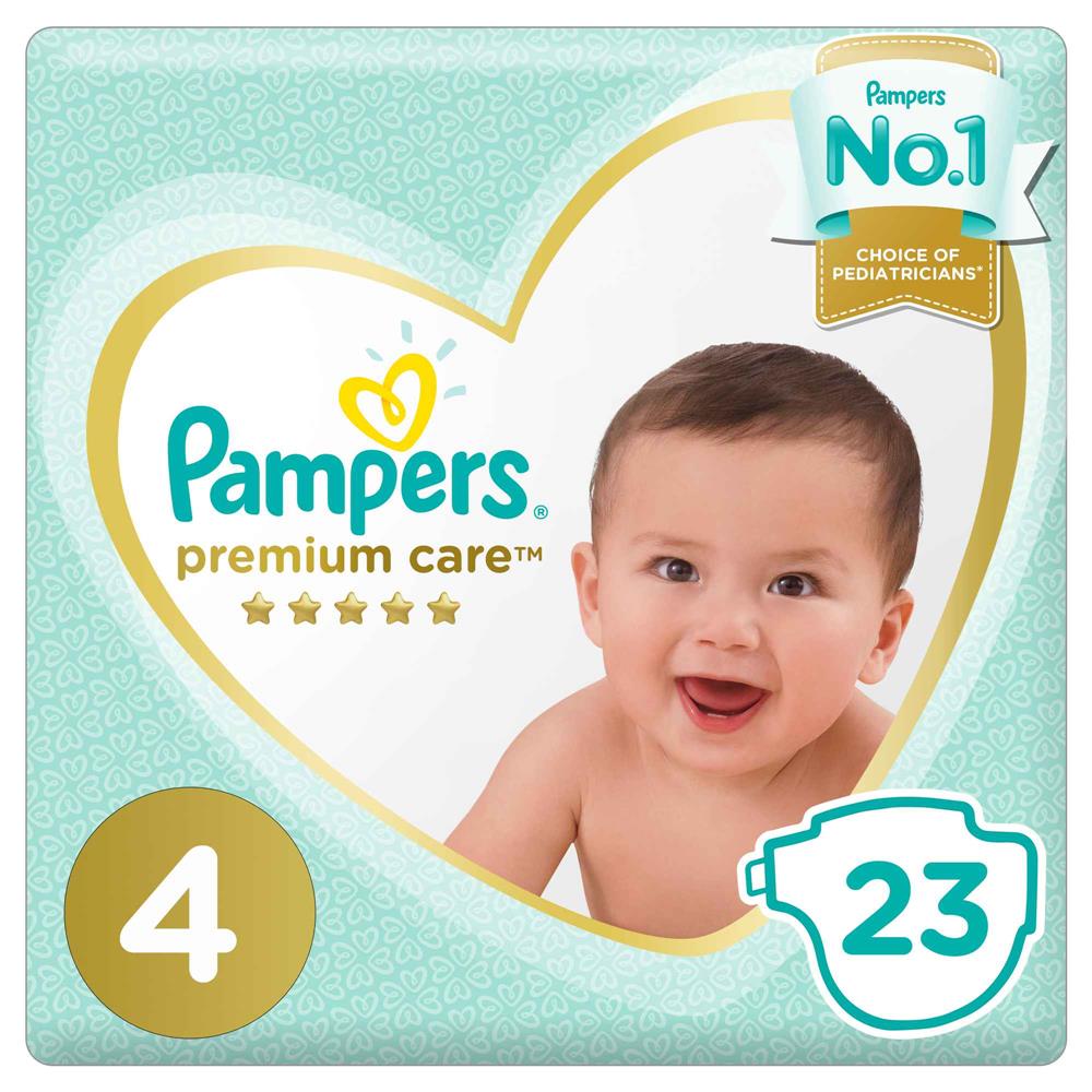 Back Image for Pampers Premium Care Size 4 8-14 kg Carry Pack 23's