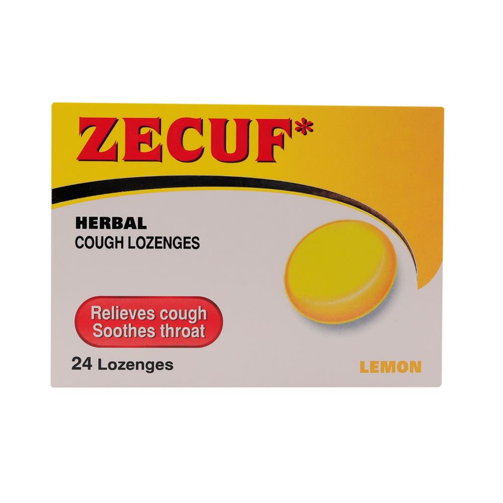 Back Image for Zecuf Herbal Cough Lemon Lozenges 24's