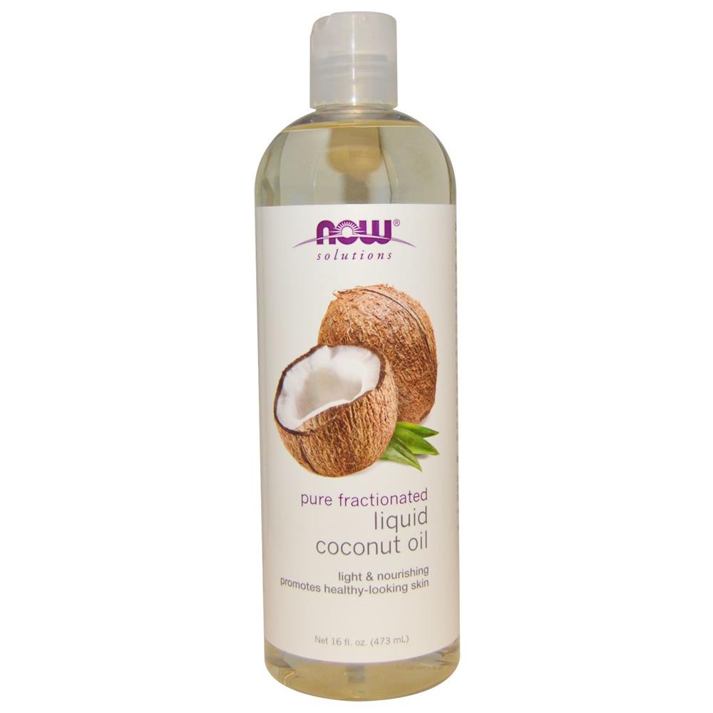 Product Image for Now Solutions Liquid Coconut Oil Pure Fractionated 473ml