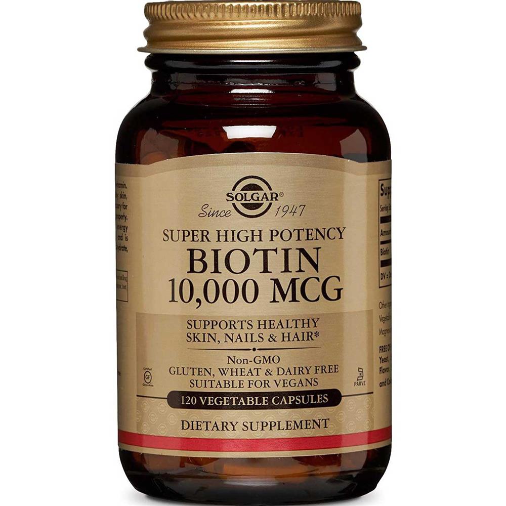 Back Image for Solgar Biotin 10000mcg Vegetable Capsules 120's