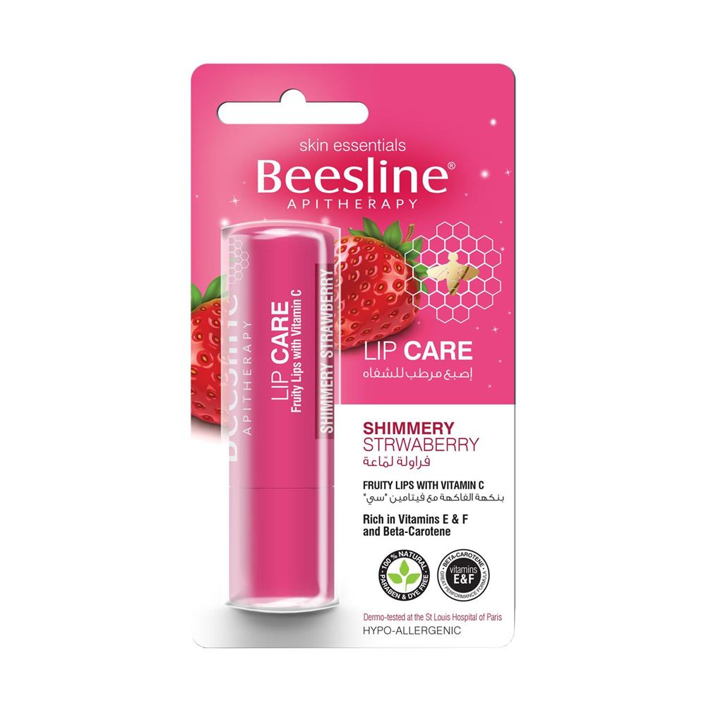 Back Image for Beesline Lip Care Shimmery Strawberry 4g
