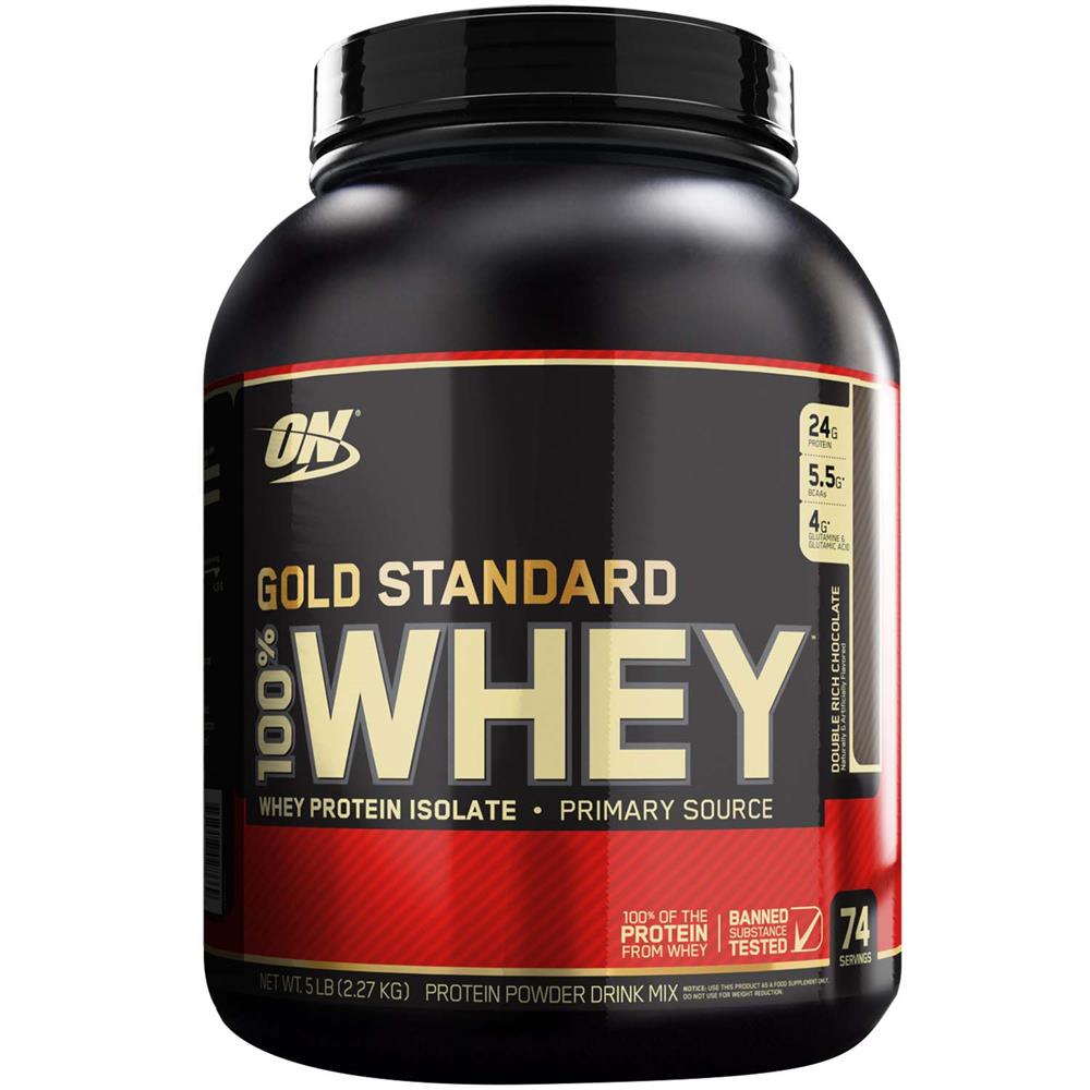 Back Image for Optimum Nutrition Gold Standard 100% Whey Double Rich Chocolate 2.27kg