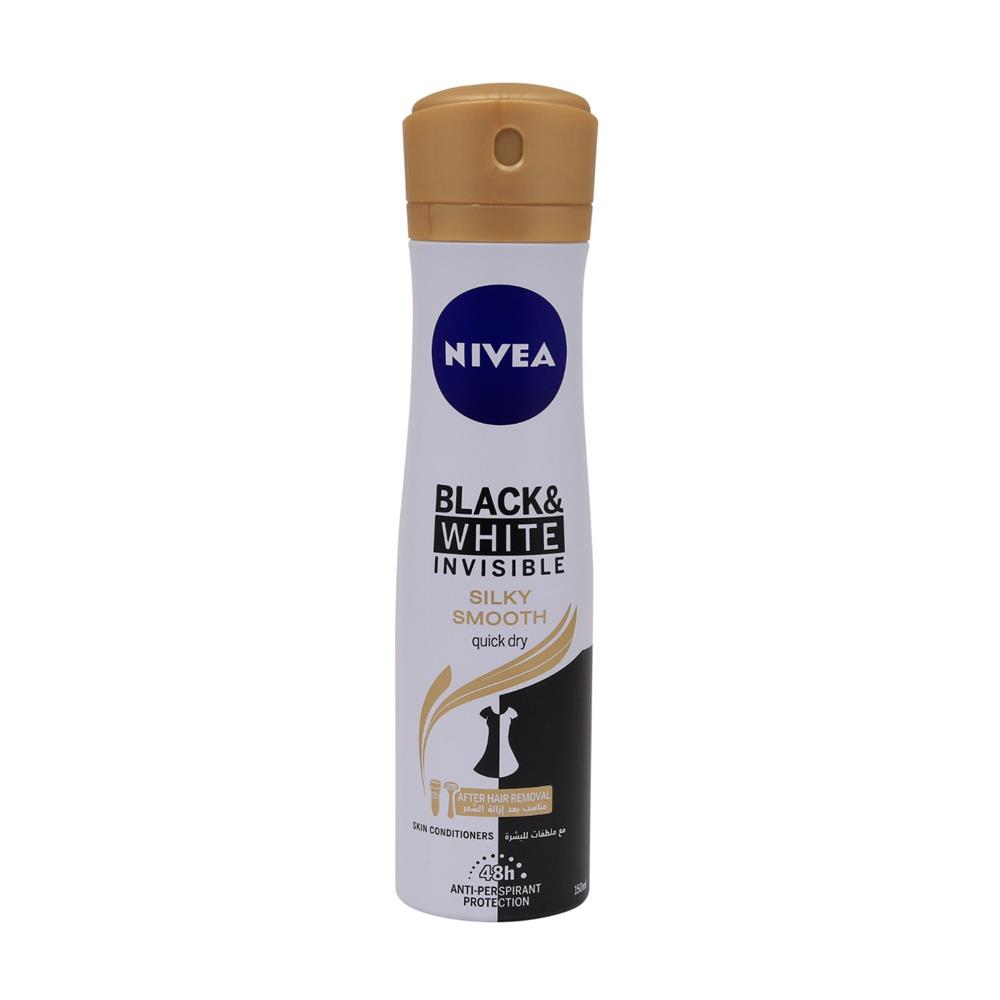 Back Image for Nivea Black & White Invisible Silky Smooth Deodorant Spray 150ml