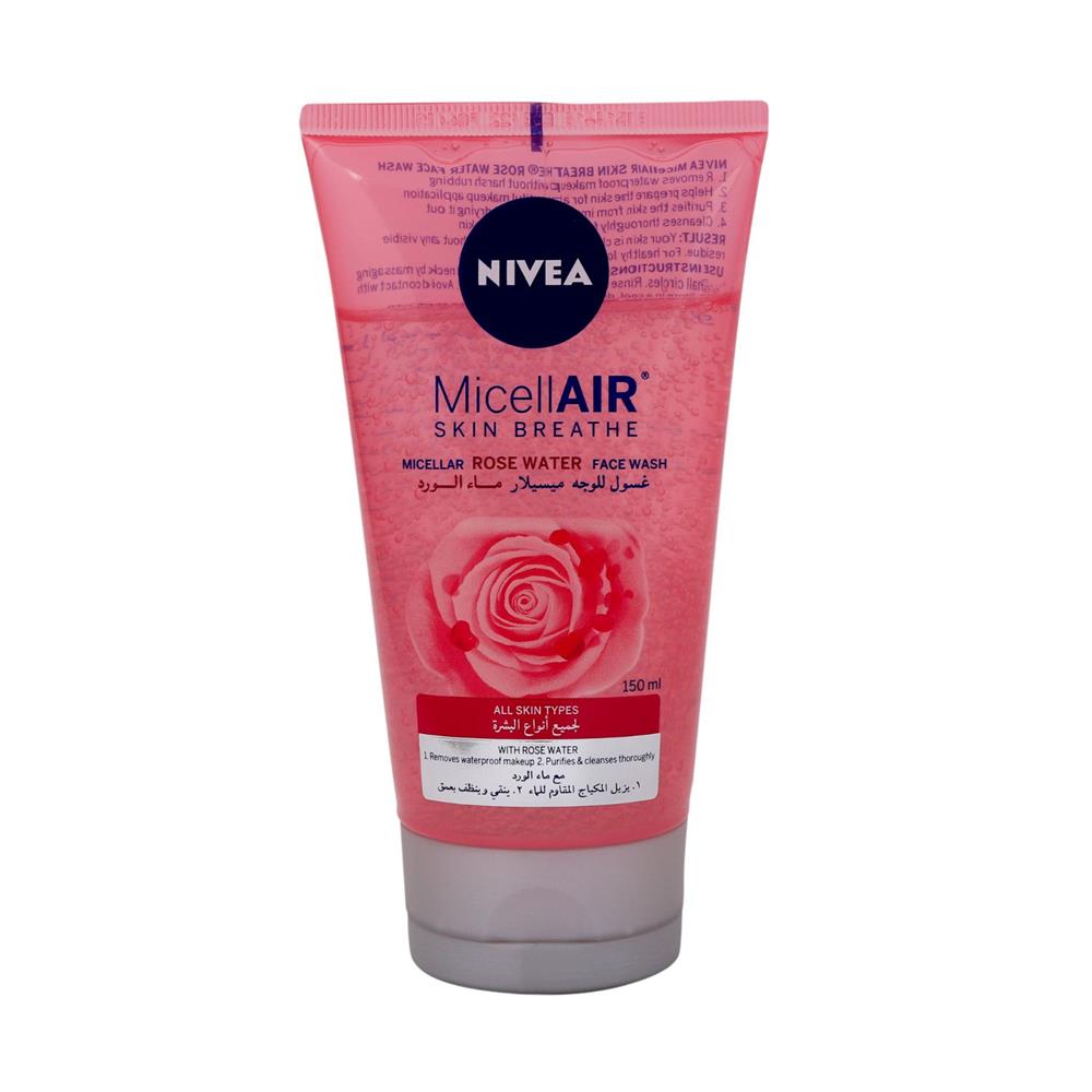 Back Image for Nivea MicellAir Skin Breath Rose Water Face Wash 150ml