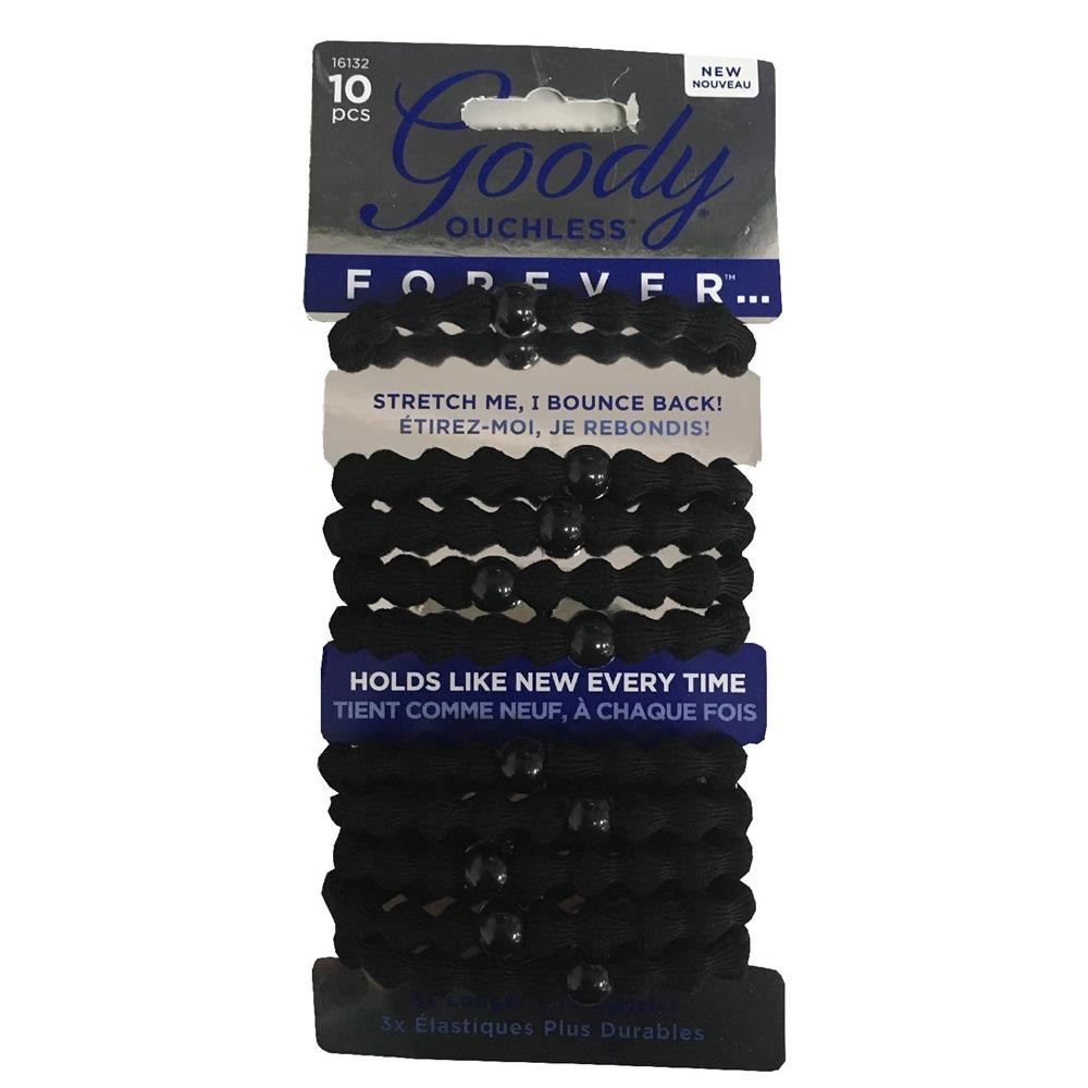 Back Image for Goody Ouchless Forever Black Elastics 10's