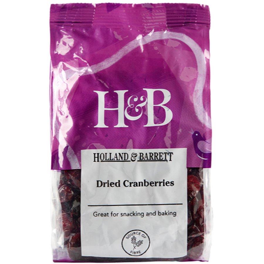 Back Image for Holland & Barrett Dried Cranberries 300g