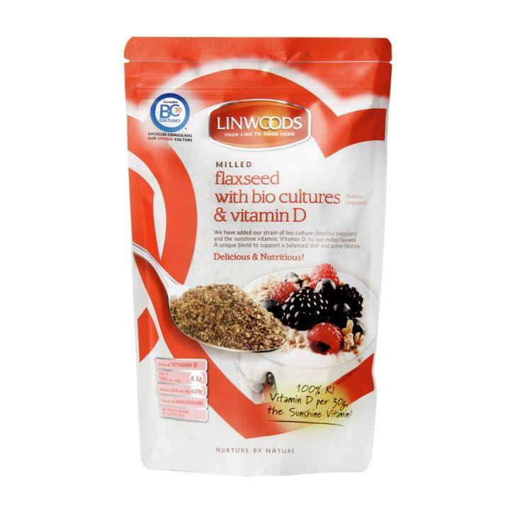Buy Linwoods Milled Flaxseed with Biocultures & Vitamin D 360g Online