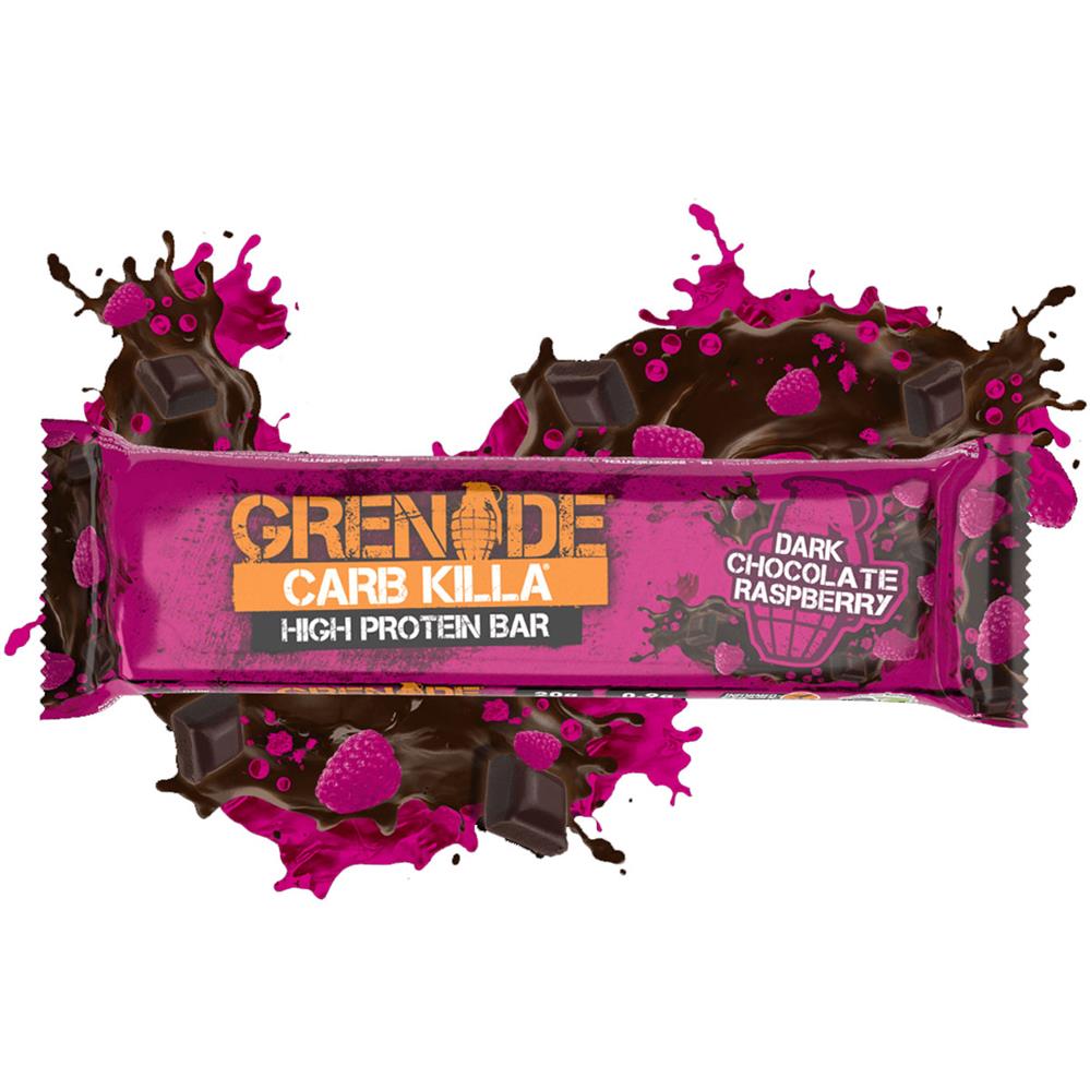 Back Image for Grenade Carb Killa Bar Dark Chocolate Raspberry 60g