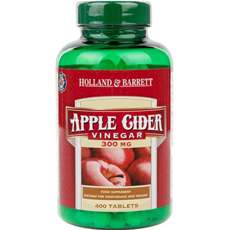 Back Image for Holland & Barrett Apple Cider Vinegar 300mg Tablets 400's