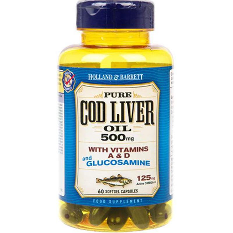 Cod Liver Oil Capsules 60s Holland & Barrett Cod Liver Oil 500mg