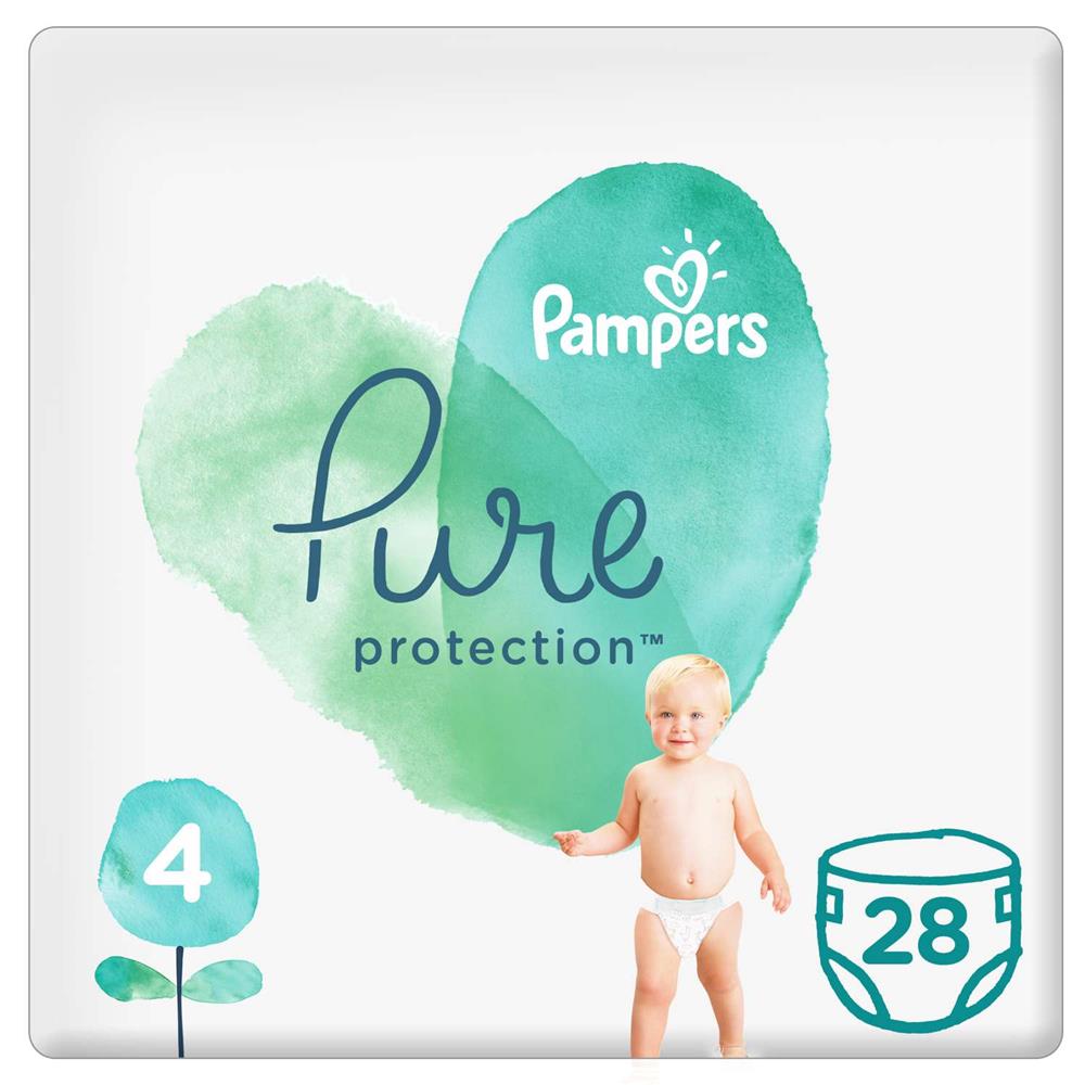 Back Image for Pampers Pure Protection Diapers Size 4 9-14kg 28's
