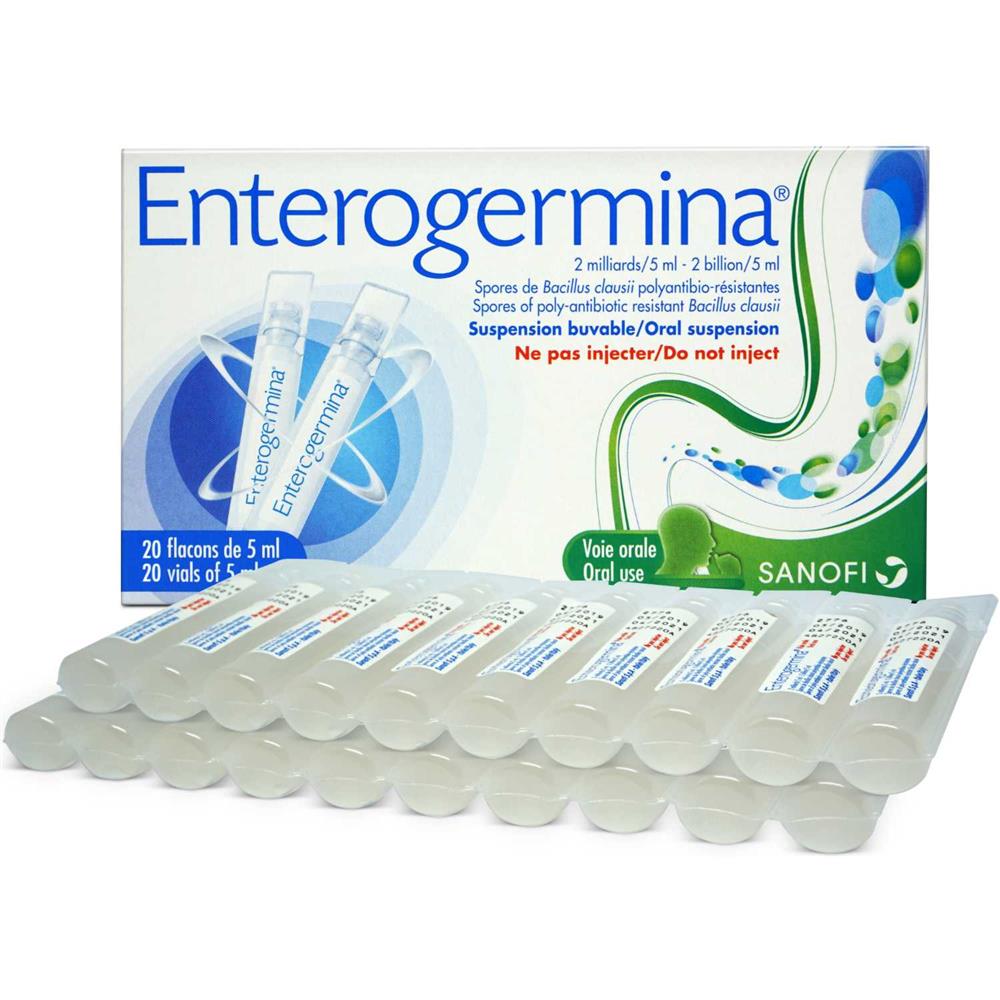 Back Image for Enterogermina Probiotic Oral Suspension 2 Billion/5ml Vials 20's