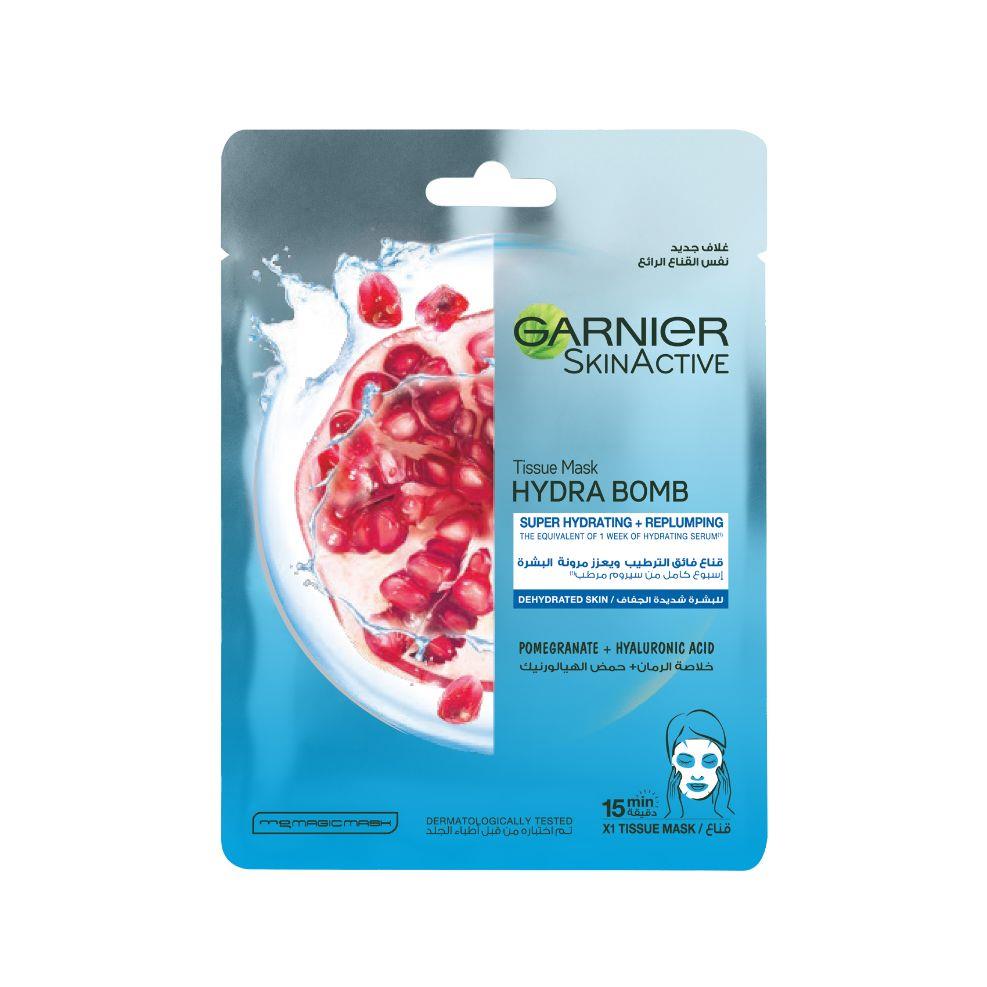 Back Image for Garnier Skinactive Pomegranate Tissue Mask For Dehydrated