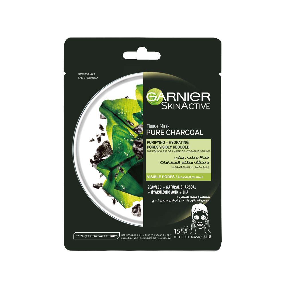 Back Image for Garnier Skinactive Charcoal Tissue Mask For Pore Tightening