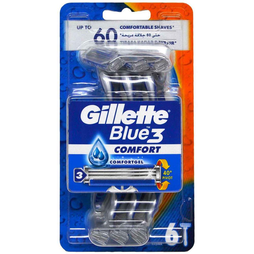 Back Image for Gillette Blue3 Comfort 6's