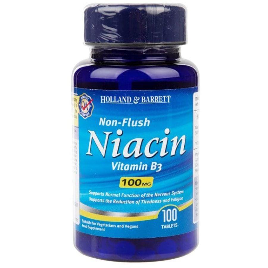 Niacin 100 mg Tablets 100s, Holland & Barrett Vitamin B3 Tablets