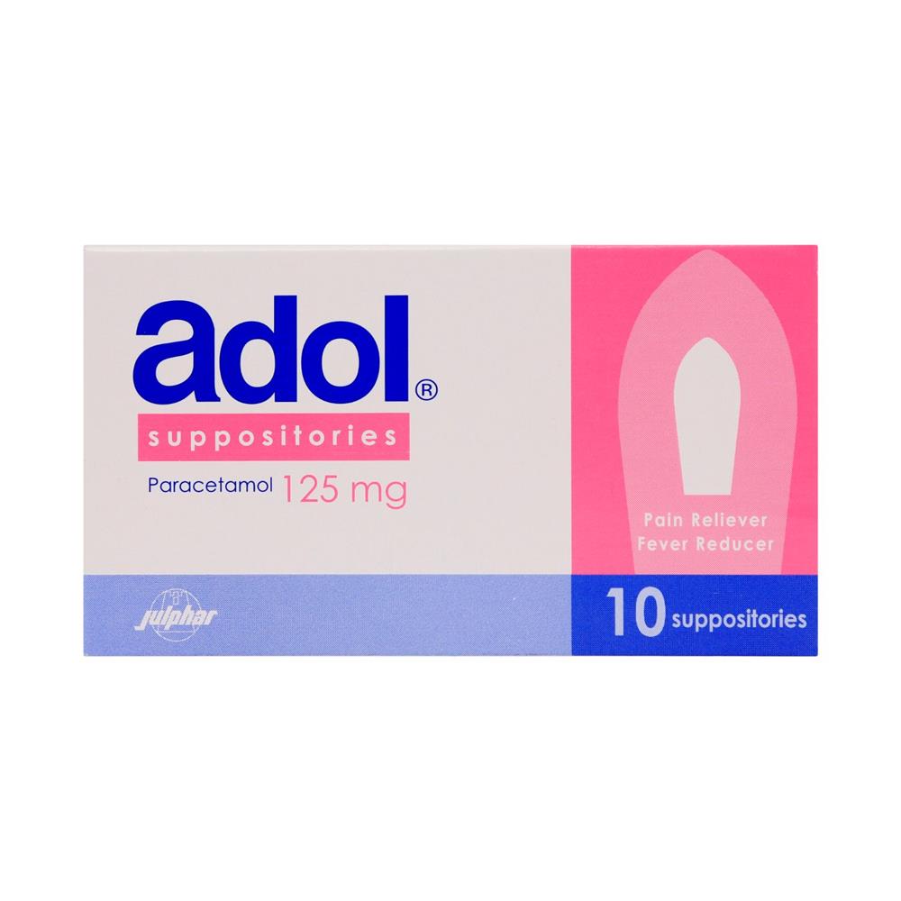 Back Image for Adol 125mg Suppositories 10's