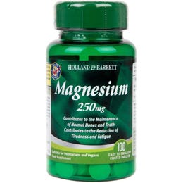 Holland & Barrett Magnesium 250mg Tablets 100's