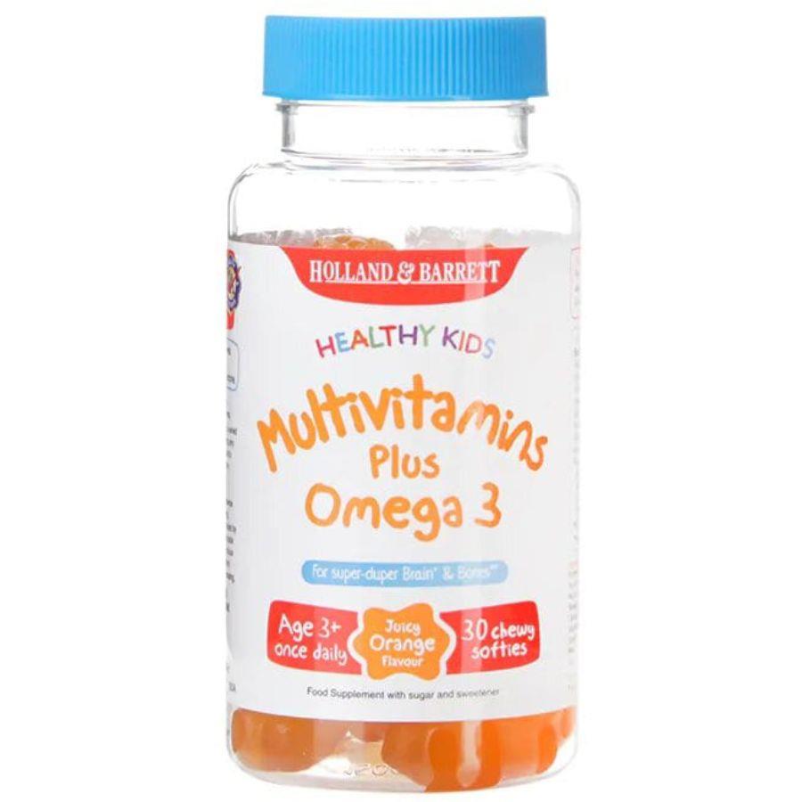 Holland & Barrett Healthy Kids Multivitamins Plus Omega 3 Softies 30's