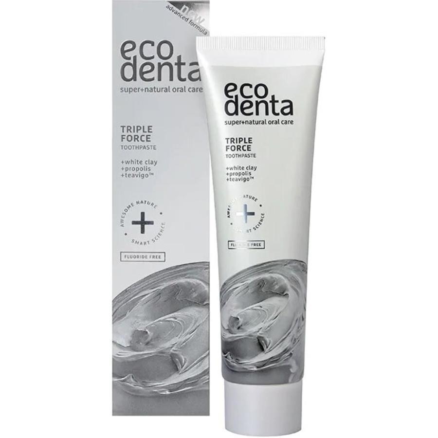 Ecodenta Triple Force Toothpaste with White Clay 100ml