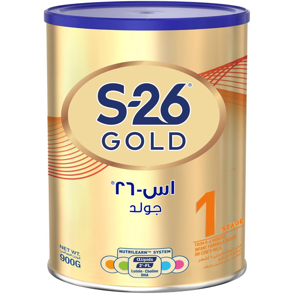 Wyeth Nutrition S26 Pro Gold Stage 1 0-6 Months Premium Starter Infant Formula 900g