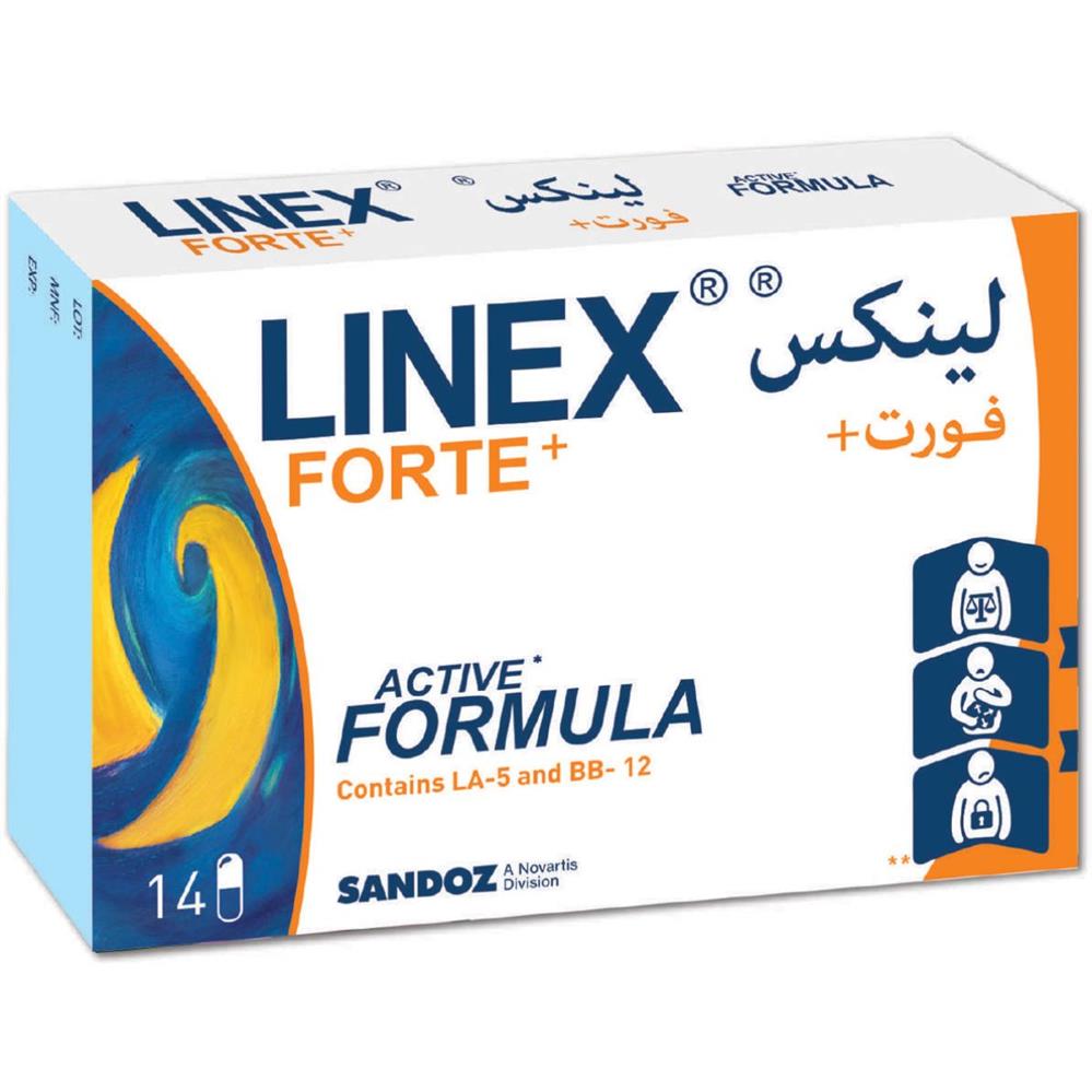 Linex Forte Plus Probiotic Supplement Capsules, Pack of 14's
