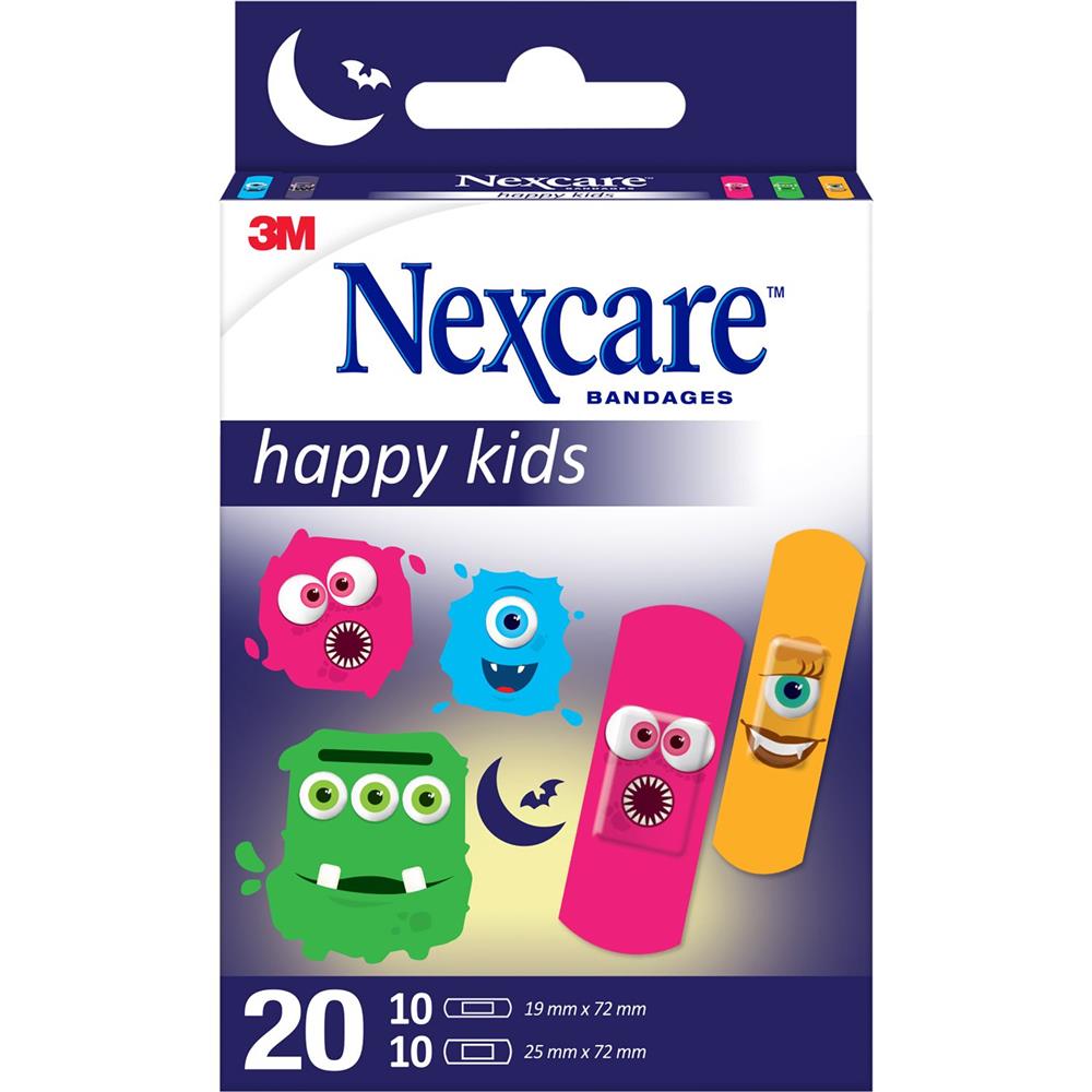 Nexcare Monsters Kids Bandage 20's