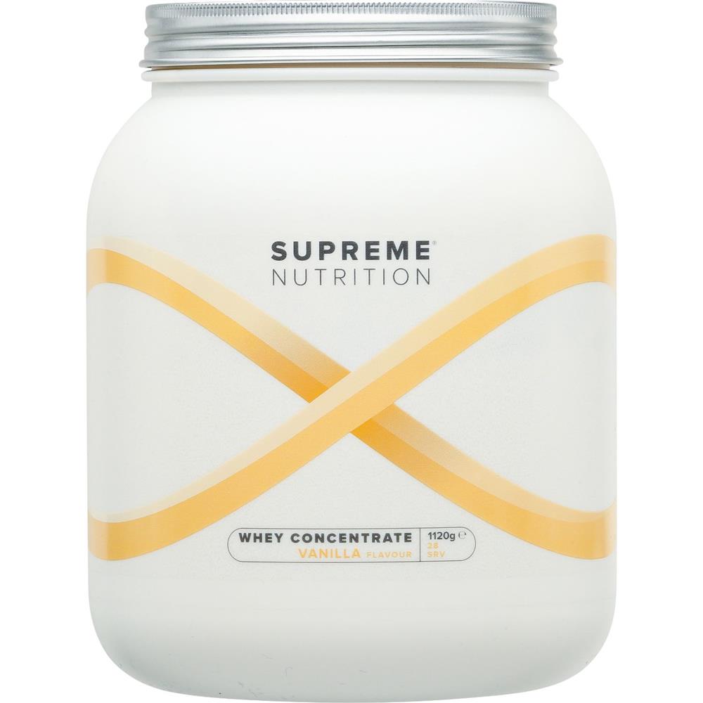 Back Image for Supreme Nutrition Whey Concentrate Vanilla Flavour 1120g