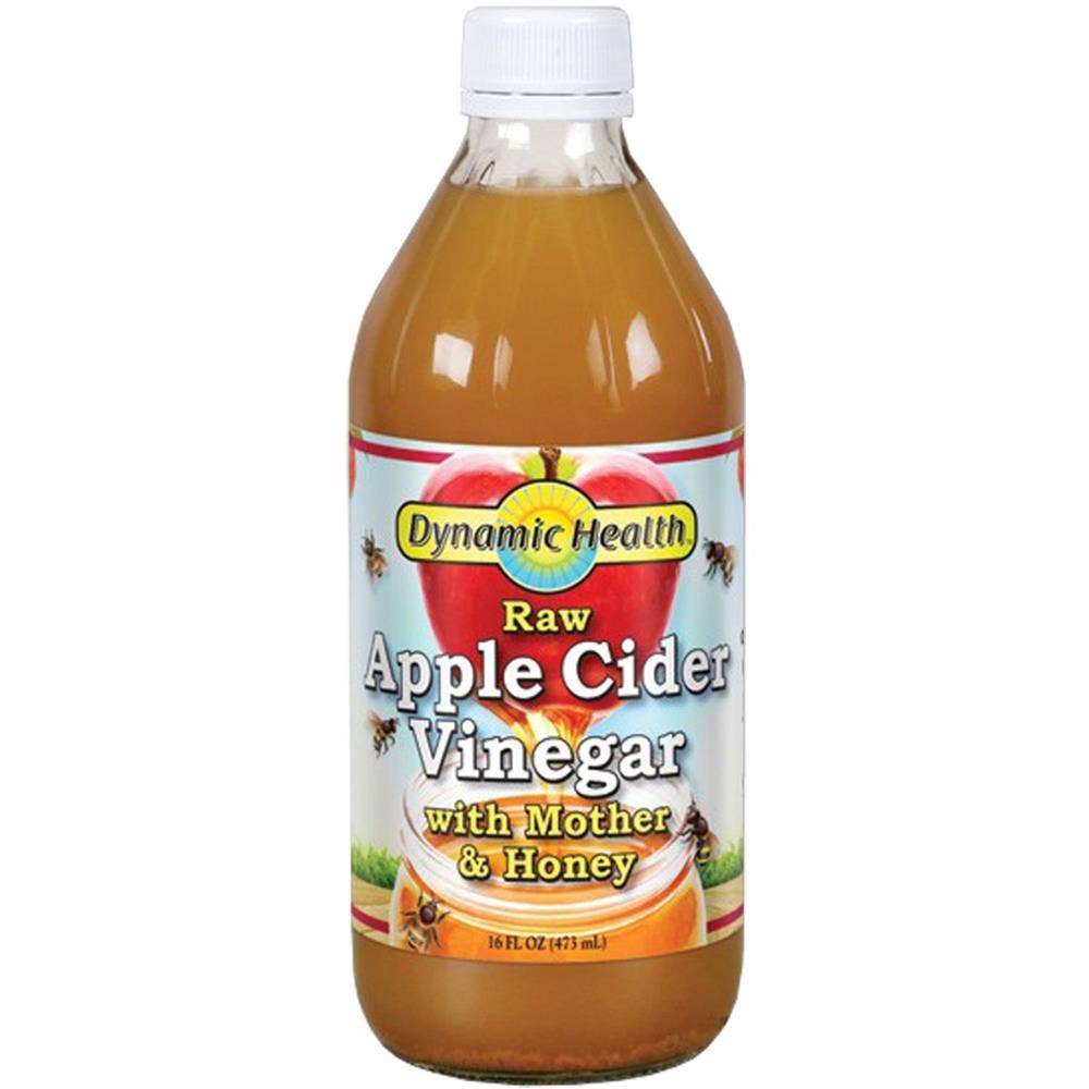 Buy Dynamic Health Apple Cider Vinegar With Mother  Honey 32 Fl. Oz Online  in the UAE BinSina Pharmacy