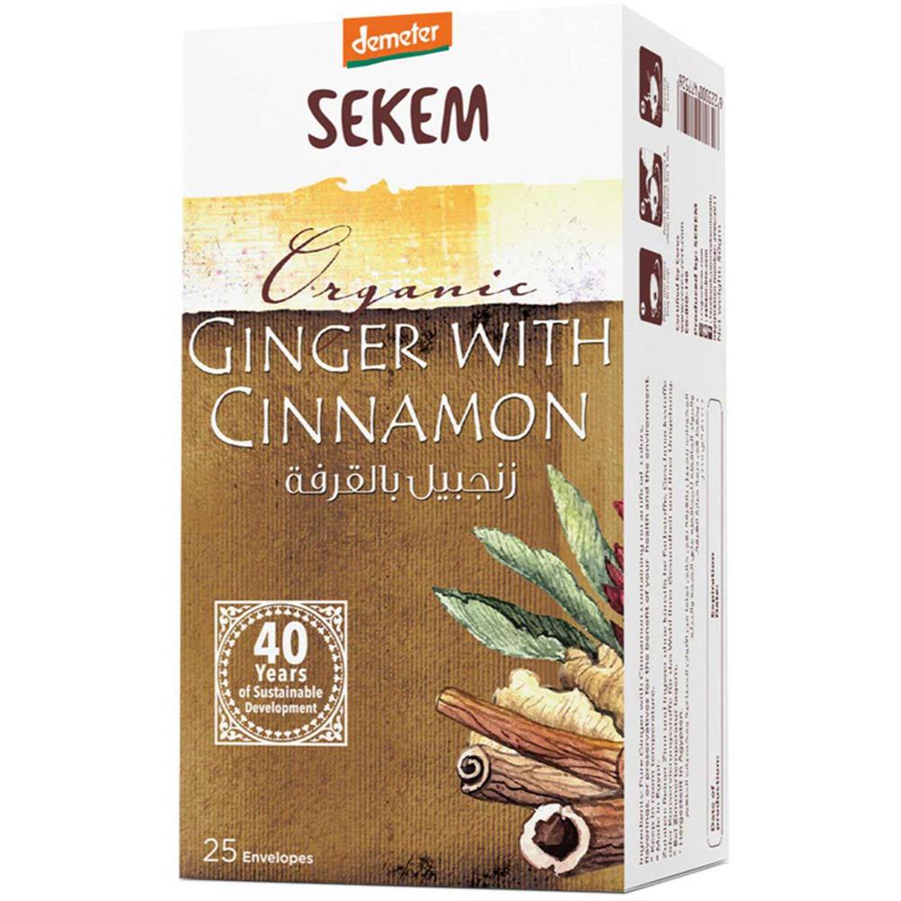 Sekem Organic Ginger With Cinnamon Tea, Tea Bags 25's