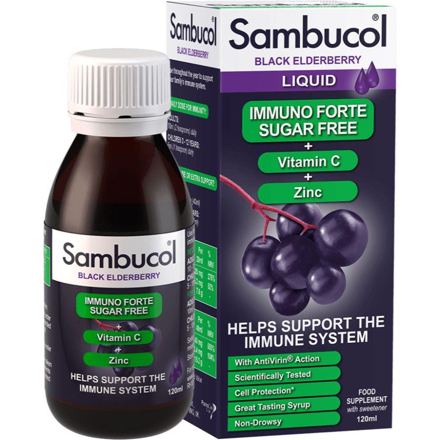 سامبوكول Sambucol  لتعزيز المناعة شراب خال من السكر 120 مل
