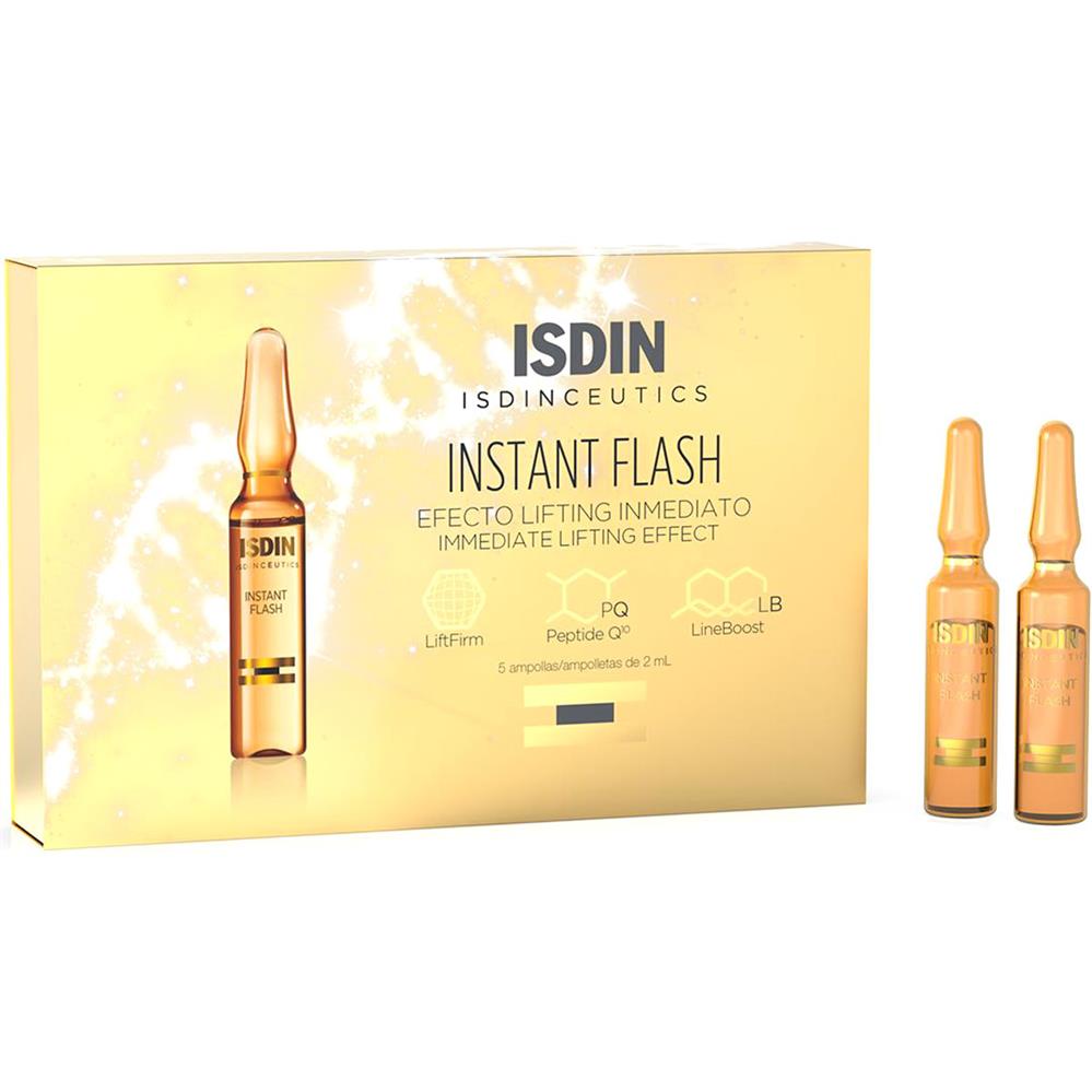 Isdin Isdinceutics Instant Flash Firming And Lifting Facial Serum Ampoules, Pack of 5's