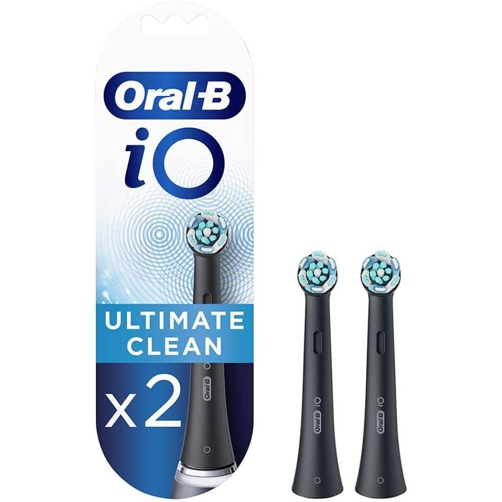 Back Image for Oral-B iO Ultimate Clean Black Toothbrush Heads 2's