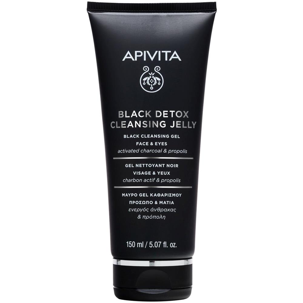 APIVITA Black Detox Cleansing Gel For Face & Eyes 150ml