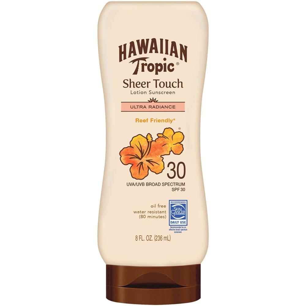 Hawaiian Tropic Sheer Touch Lotion Sunscreen Moisturizing Broad Spectrum Protection SPF30 236ml