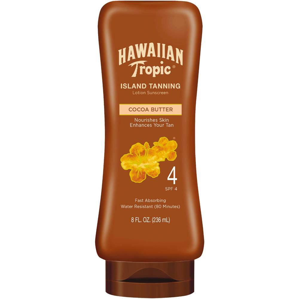 Hawaiian Tropic Island Tanning Lotion Sunscreen SPF4 236ml
